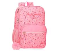 Pepe Jeans Alenka Rosa Mochila Doble Compartimento Adaptable a Carro Rosa 30x40x12 cms Poliéster 15,6L by Joumma Bags