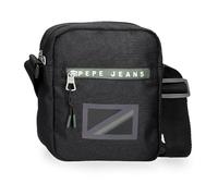 Pepe Jeans Alton Bandolera, Negro, Poliéster