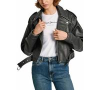 Pepe Jeans Amalia Chaqueta de Motociclista, Black (Black), M para Mujer