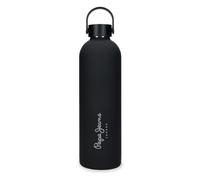 Pepe Jeans Aris Botella de Acero Inoxidable Negro 7x26,5x7 cms Acero Inoxidable by Joumma Bags