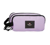 Pepe Jeans Aris Colorful Estuche Triple Lila 22x10x9 cms Poliéster by Joumma Bags