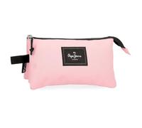 Pepe Jeans Aris Colorful Estuche Triple Rosa 22x12x5 cms Poliéster by Joumma Bags