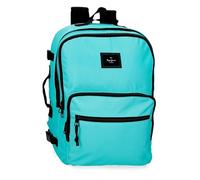 Pepe Jeans Aris Colorful Mochila de Cabina para Portátil Portátil 15,6 Pulgadas Azul 31x44x20 cm Poliéster 27,28L by Joumma Bags