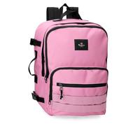 Pepe Jeans Aris Colorful Mochila de Cabina para Portátil 15,6" Rosa 31x44x20 cms Poliéster by Joumma Bags