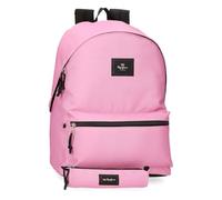 Pepe Jeans Aris Colorful Mochila para portátil 15,6" Doble Compartimento Rosa 31x44x17,5 cms Poliéster by Joumma Bags