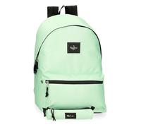 Mochila Pepe Jeans Portaordenador + Portatodo Pjl Aris Verde Talla única
