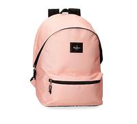 Pepe Jeans Aris Mochila para Portátil Doble Compartimento Rosa 31x44x15 cms Poliéster 20,46L