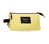 Pepe Jeans Aris Estuche Triple Amarillo 22x12x5 cms Poliéster