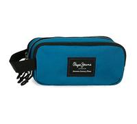 Pepe Jeans Aris Estuche Triple Azul 22x10x9 cms Poliéster