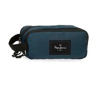 Pepe Jeans Aris Estuche Triple Azul 22x10x9 cms Poliéster