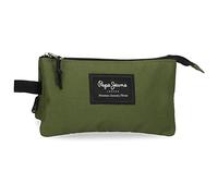 Pepe Jeans Aris Estuche Triple Verde 22x12x5 cms Poliéster