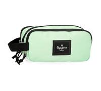 Pepe Jeans Aris Colorful Estuche Triple Verde 22x10x9 cms Poliéster by Joumma Bags