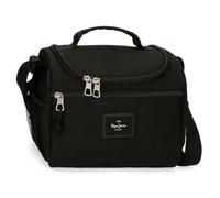 Pepe Jeans Aris Evergreen Bandolera Porta Merienda Negro 23,5x19x17 cm Poliéster by Joumma Bags