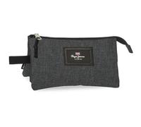 Pepe Jeans Aris Evergreen Estuche Triple Denim 22x12x5 cms Poliéster by Joumma Bags