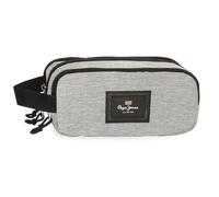 Pepe Jeans Aris Evergreen Estuche Triple, Gris, Poliéster