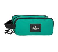 Pepe Jeans Aris Evergreen Estuche Triple Verde 22x10x9 cms Poliéster by Joumma Bags