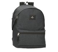 Pepe Jeans Aris Evergreen Mochila + Estuche Escolar Portátil 15,6 Pulgadas Azul 31x44x15 cms Poliéster 23,87L