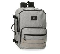 Pepe Jeans Aris Evergreen Mochila de Cabina para Portátil 15,6" Gris 31x44x20 cms Poliéster by Joumma Bags