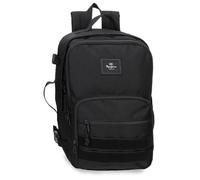 Pepe Jeans Aris Evergreen Mochila de Cabina para Portátil 15,6" Negro 25x40x20 cms Poliéster by Joumma Bags