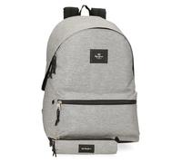 Pepe Jeans Aris Evergreen Mochila para portátil 15,6" Doble Compartimento Gris 31x44x17,5 cms Poliéster by Joumma Bags