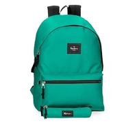 Pepe Jeans Aris Evergreen Mochila para Portátil Doble Compartimento Portátil 15,6 Pulgadas Verde 31x44x17,5 cms Poliéster by Joumma Bags