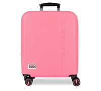 Pepe Jeans Aris Maleta de Cabina Fucsia 40x55x20 cm Rígida ABS Cierre de combinación Integrado 37L 2,6kg 4 Ruedas Dobles Equipaje de Mano by Joumma Bags