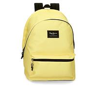 Pepe Jeans Aris Mochila para Portátil Doble Compartimento 15,6" Amarillo 31x44x15 cms Poliéster 20,46L
