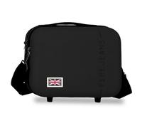 Pepe Jeans Aris Nececer Adaptable Negro 25x21x15 cm Rígido ABS 7,8L 0,8 kgs by Joumma Bags