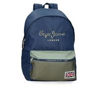 Pepe Jeans Arwyn Mochila Adaptable a Carro 15,6" Pulgadas Marino 31x44x17,5 cm Poliéster 23,87L by Joumma Bags