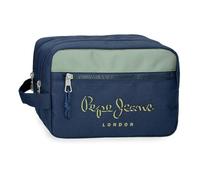 Pepe Jeans Arwyn Neceser Dos Compartimentos Adaptable Marino 26x16x12 cm Poliéster 4,99L by Joumma Bags