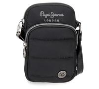 Pepe Jeans Aura Bandolera portamóvil Negro 11x17,5x2,5 cms Poliéster by Joumma Bags