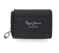 Pepe Jeans Aura Billetero con Monedero Negro 10x8x3 cms Poliéster by Joumma Bags