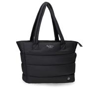 Pepe Jeans Aura Bolso Tote Negro 36x30x12 cms Poliéster by Joumma Bags