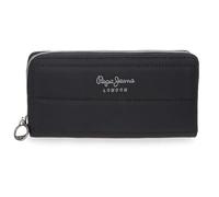 Pepe Jeans Aura Cartera Negro 19,5x10x2 cms Poliéster by Joumma Bags