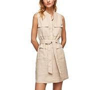 Pepe Jeans Aura Dress, Marrón (Stone), XL para Mujer