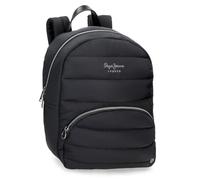 Pepe Jeans Aura Mochila Casual Negro 28x36x14 cms Poliéster 14,11L by Joumma Bags