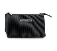 Pepe Jeans Aurora Monedero Tres Compartimentos Negro 17,5x9,5x2 cms Piel sintética
