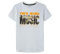 Pepe Jeans Axel, Camiseta Niñas, Blanco, 8 años