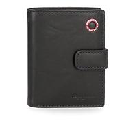 Pepe Jeans Badge Cartera vertical con cierre de clic Azul 8,5x10,5x1 cms Piel