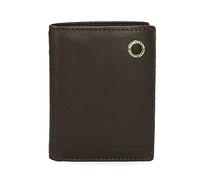 Pepe Jeans Badge Cartera vertical con monedero Marrón 8,5x10,5x1 cms Piel