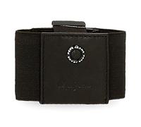 Pepe Jeans Badge Tarjetero Negro 8,5X5 cms Piel