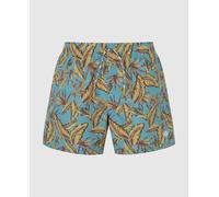 Pepe Jeans Bañador estampado Logo pequeño de hombre. Cintura ajustable con cordón en contraste. Flores, tipo bermuda. Azul claro XL
