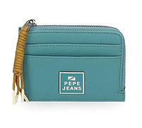 Pepe Jeans Bea Tarjetero Azul 11,5x8x1,5 cms Piel sintética