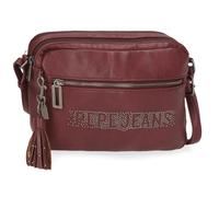 Pepe Jeans Bera Bandolera Dos Compartimentos Morado 24x16x9 cms Piel sintética by Joumma Bags