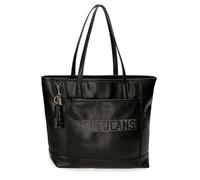 Pepe Jeans Bera Bolso Tote Negro 34x32x14 cms Piel sintética by Joumma Bags