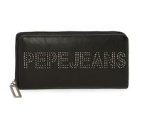 Pepe Jeans Bera Cartera Negro 19,5x10x2 cms Piel sintética by Joumma Bags
