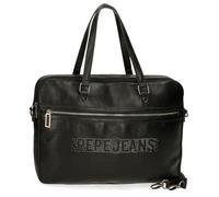 Pepe Jeans Bera Maletín para Portátil Negro 40x30x5 cms Piel sintética by Joumma Bags