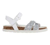 Pepe Jeans Berlin Cross Sandalia para Niñas, Gris (Plata), 7
