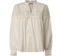 Pepe Jeans Bernadette Camisa, Blanco (Blanco Mousse), M para Mujer