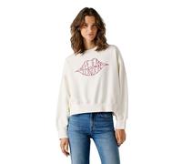 Pepe Jeans Bernis Sudadera para Mujer, Mousse White, S, Mousse White, S
